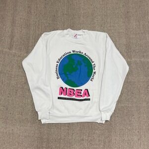 vintage National Business Education Association Sweatshirt Mens XL white 1990s